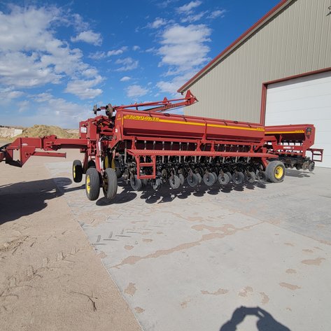 Sunflower Drill and International Feed Truck