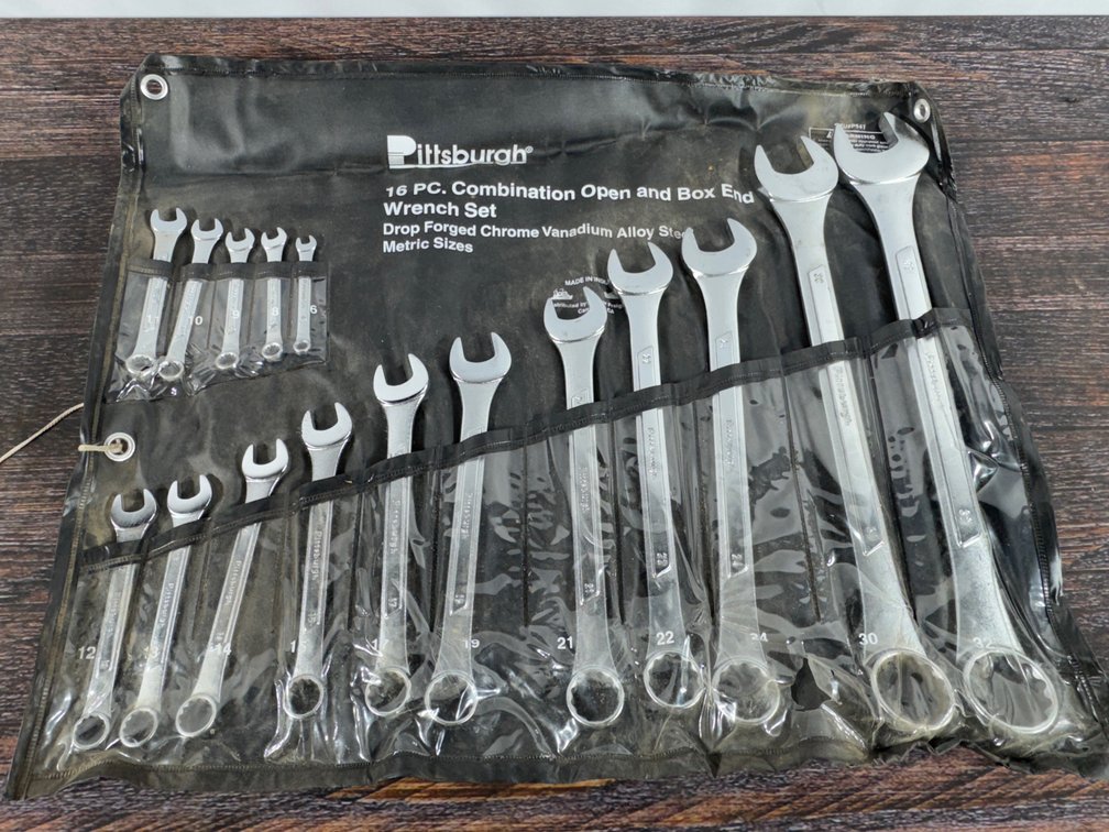 Pittsburgh Metric End Wrench set