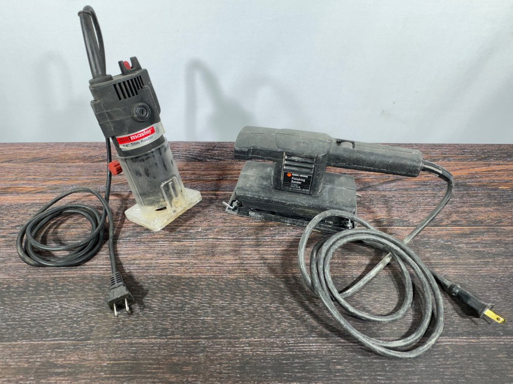 1/4” Trim Router and Finishing Sander