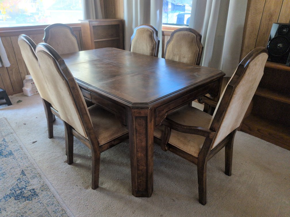 INLAID DINING ROOM TABLE