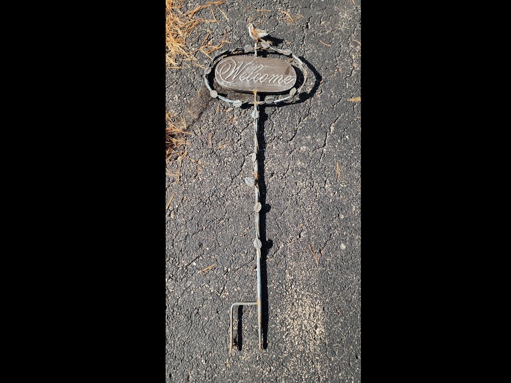 WELCOME SIGN YARD DECOR 4'