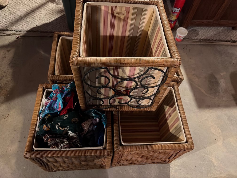 STORAGE BINS & SCARFS