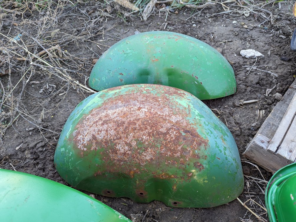 Pair JD Rear Metal Fenders 