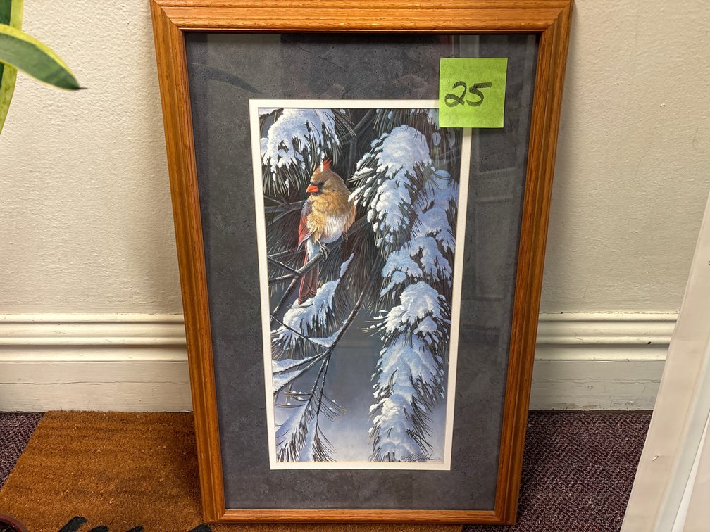 Goebel Framed Cardinal Art