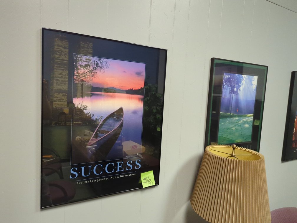 (4) Framed Inspirational Posters