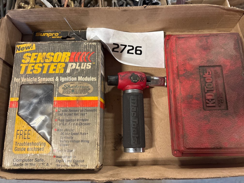 Vehicle Sensor Kit, Pulley Remover Kit,  Mac Tools Torch