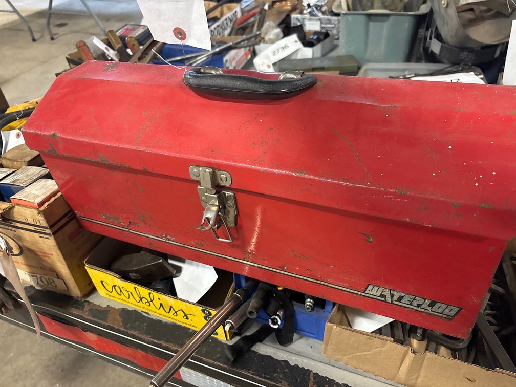 Metal Waterloo Toolbox and Contents