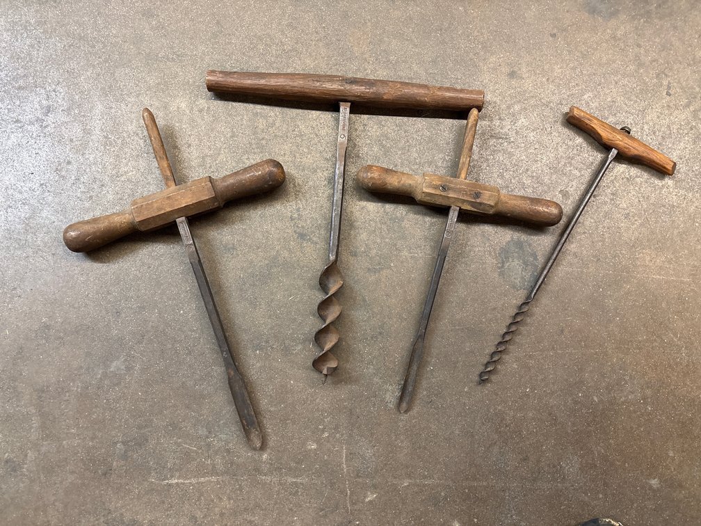 (4) Vtg Woodworking Bits