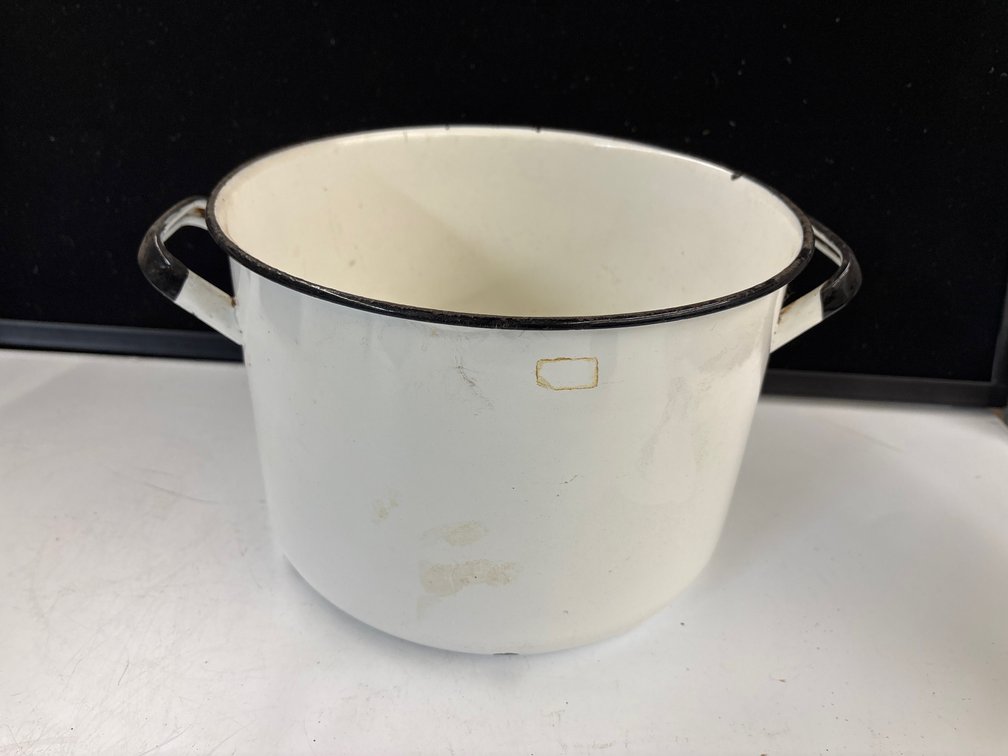 White Enamel Kettle