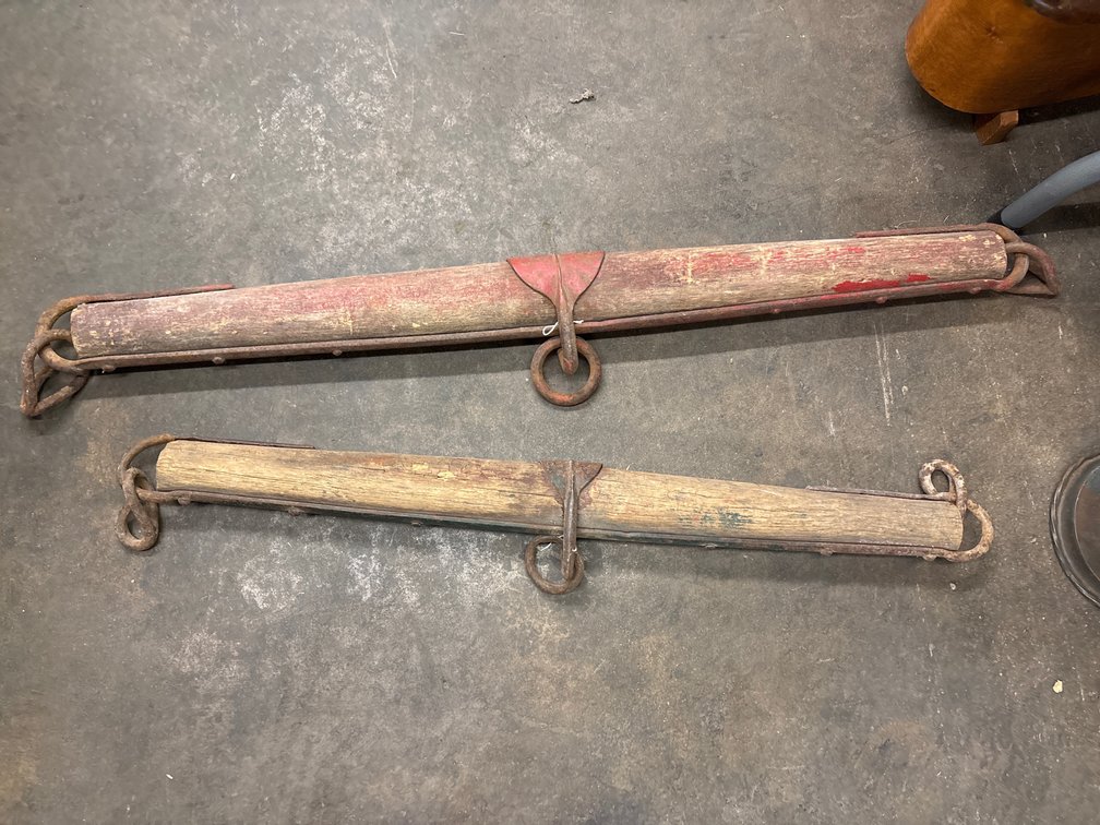 (2) Wood Eveners