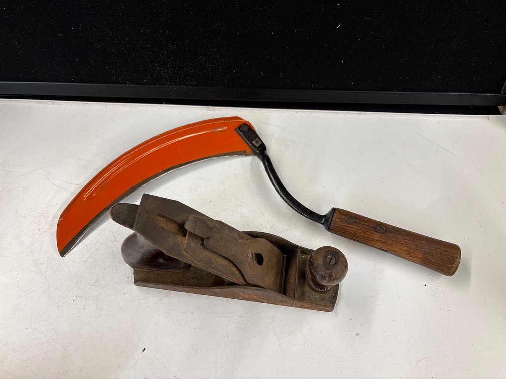 Hand Scythe & Wood Plane