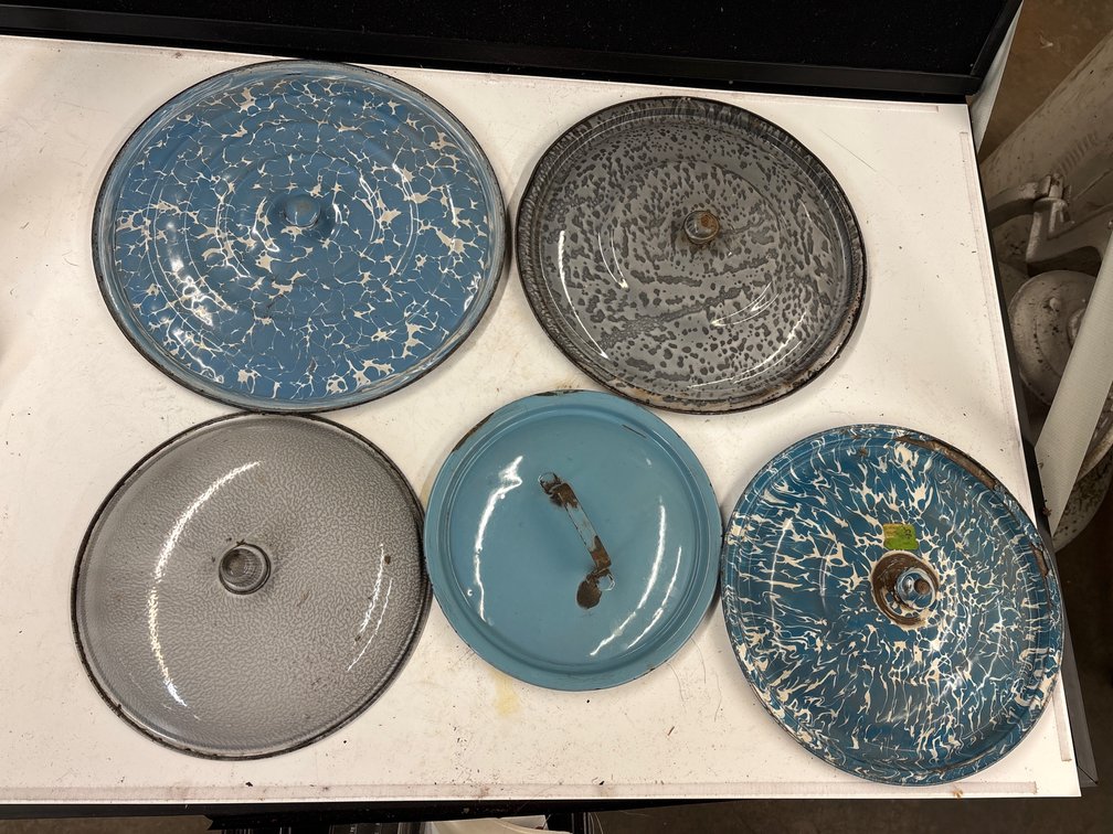 (5) Enamel Lids