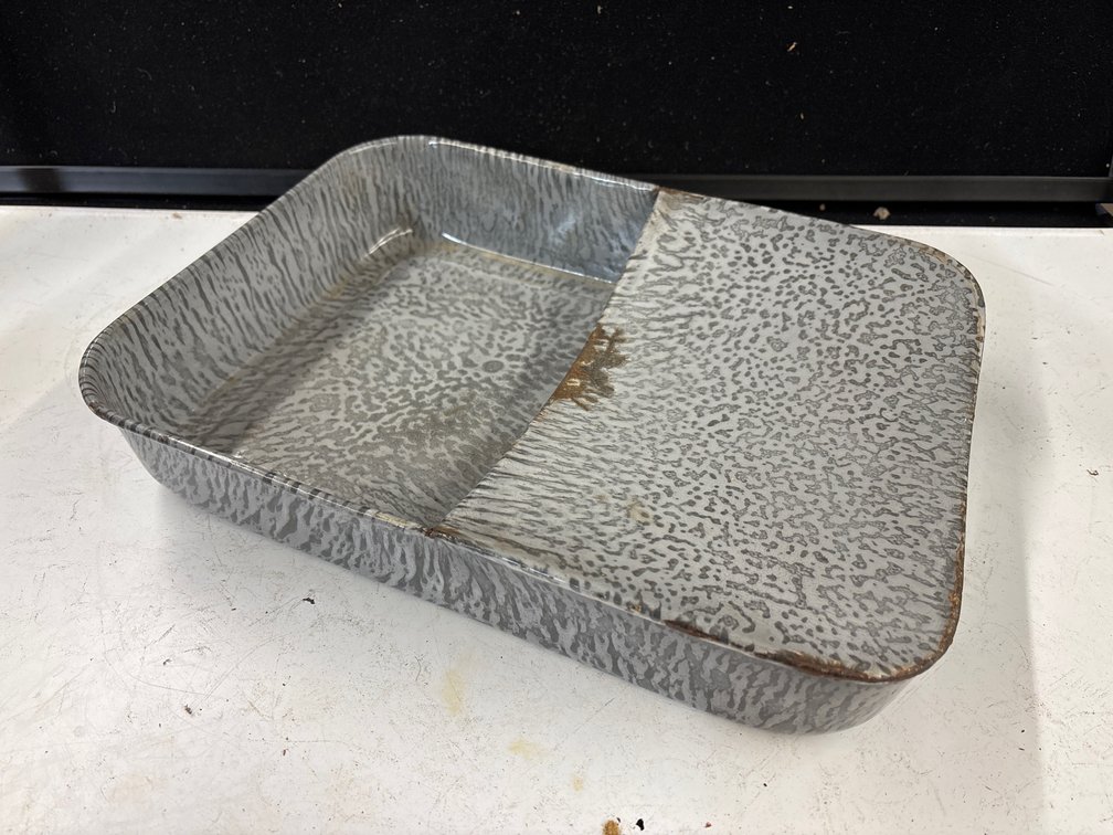 Gray Enamel Bed Pan