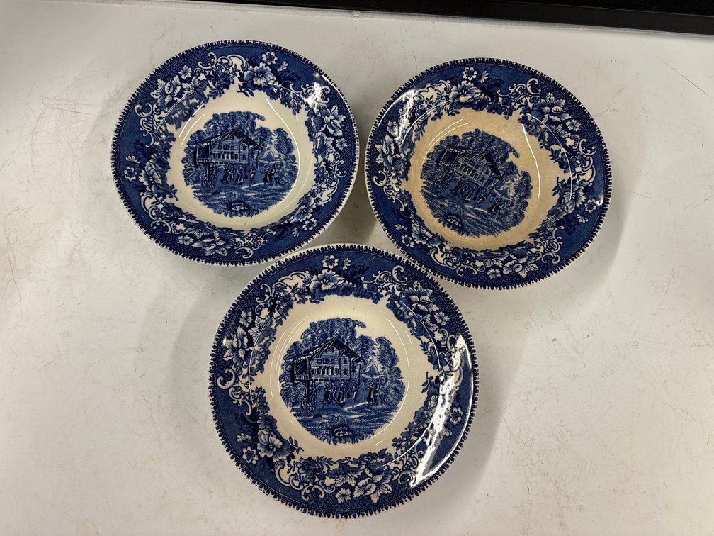 (3) Thos Hughes “Avon Cottage” Bowls