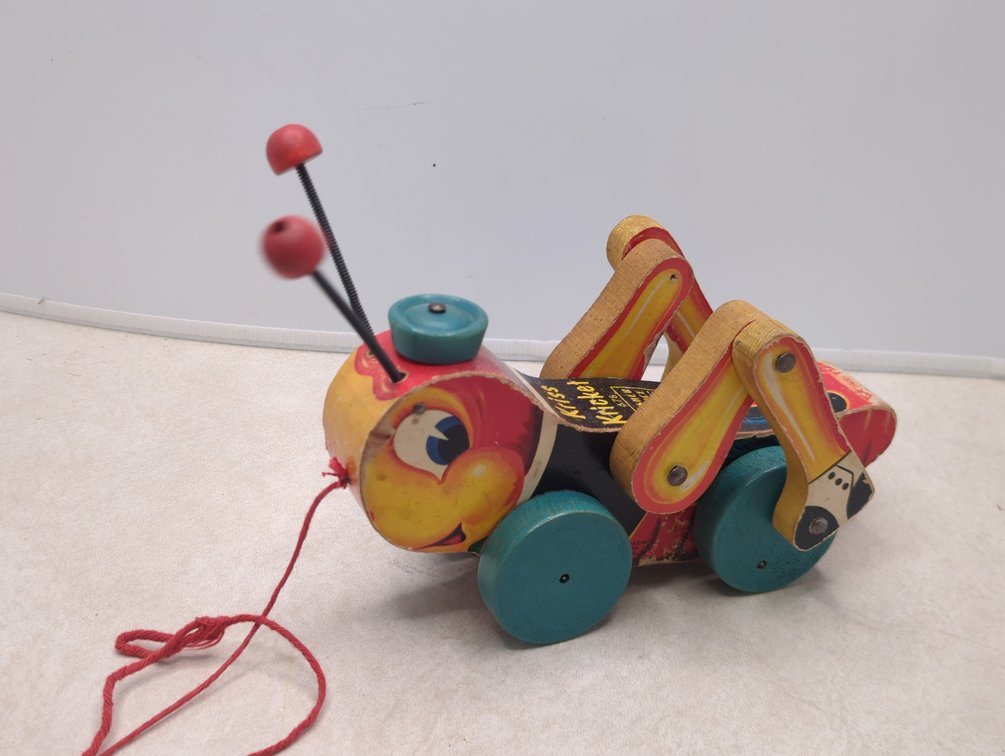 Kriss Kricket & Tip Toe Turtle Wood Pull Toys