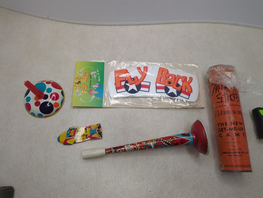 Whistles, Bell, Fly Back, Tricky Sticks
