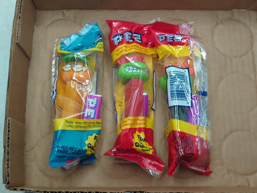 (2) Ninja Turtles & Garfield Pez Dispensers