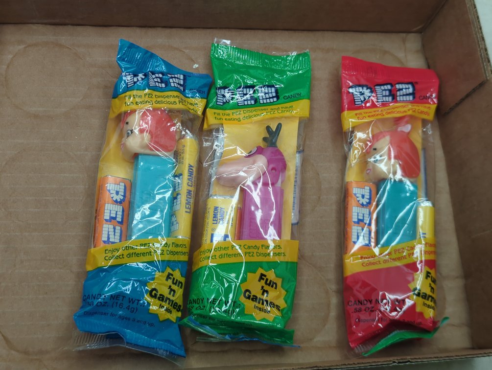 (3) Flintstones Pez Dispensers