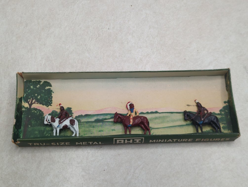 Miniature Native American Metal Figures
