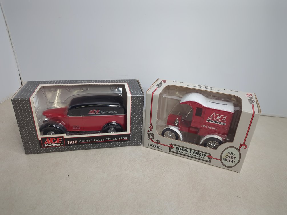 (2) Ace Hardware Diecast Trucks