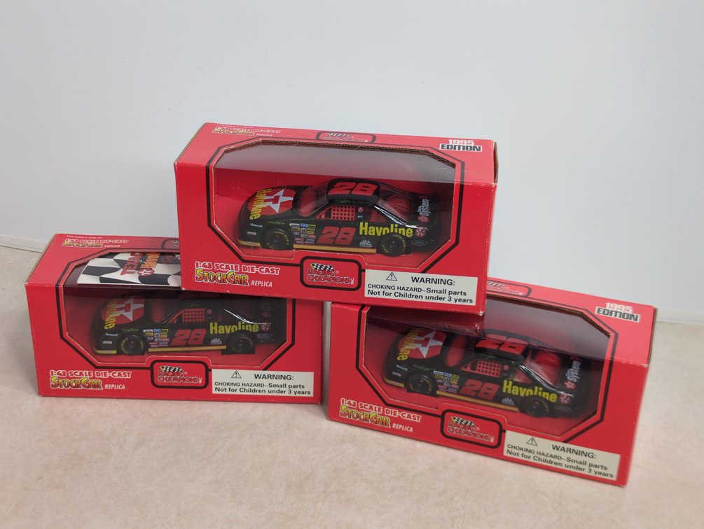 (3) 1/43 Havoline Stock Cars