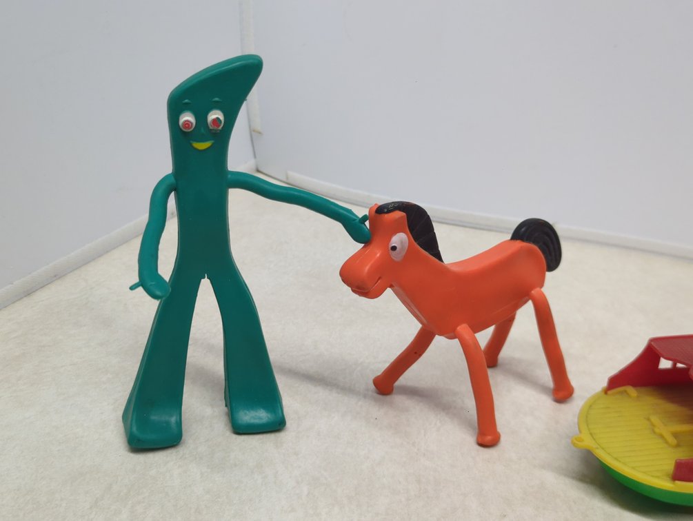 Gumby & Pokey; (4) Plastic Toys