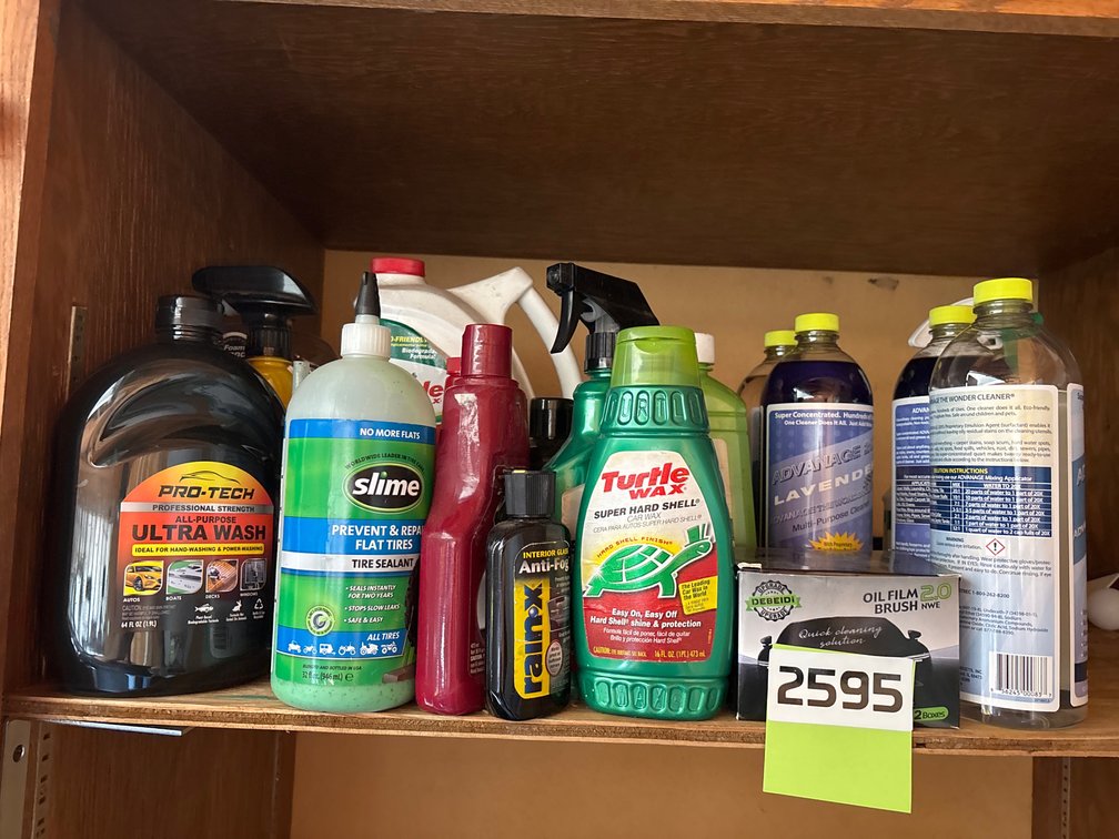 Car care, tire, sealant, wax, cleaners
