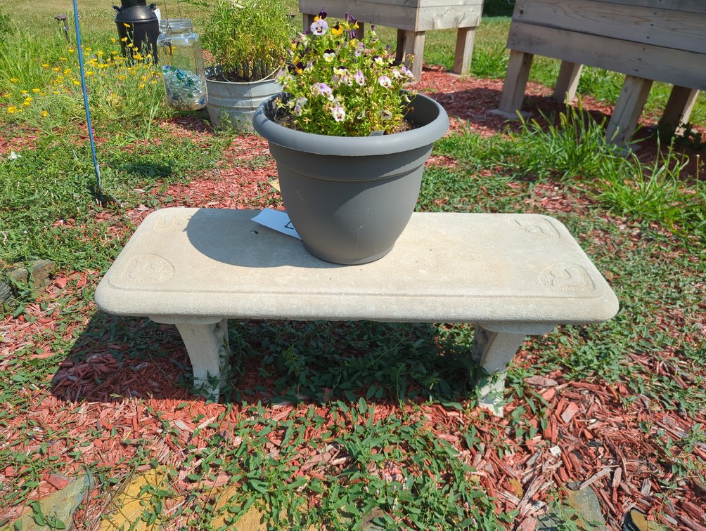 Concrete Garden Bench