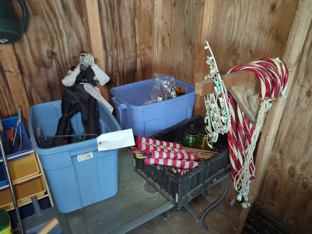 (3) Totes of Decorations