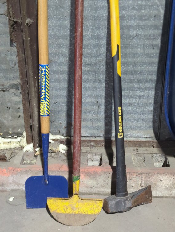 Collins Axe; Seymour Scraper; Edger