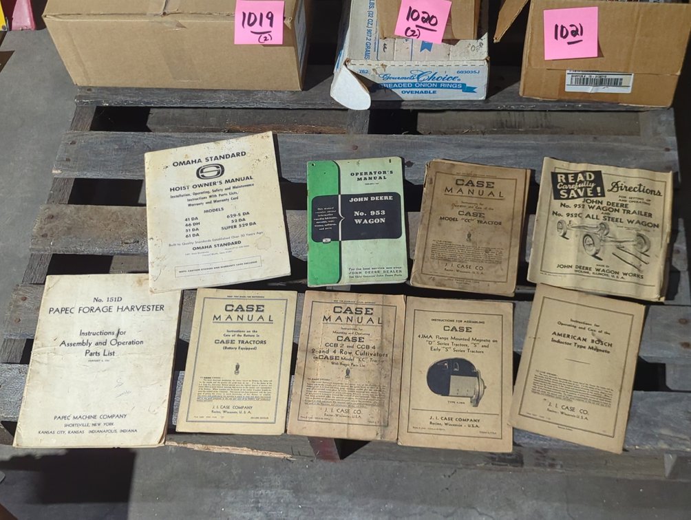 John Deere, JI Case, Papec Farm Manuals and more