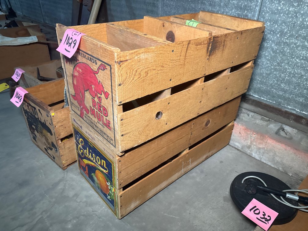 (2) Vintage Fruit Crates