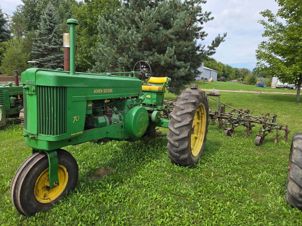 1955 John Deere 70 with Cultivator