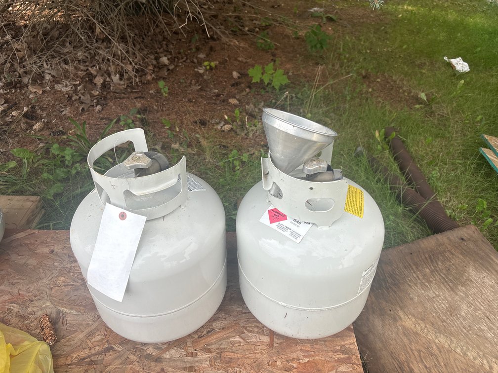 (2) propane tanks