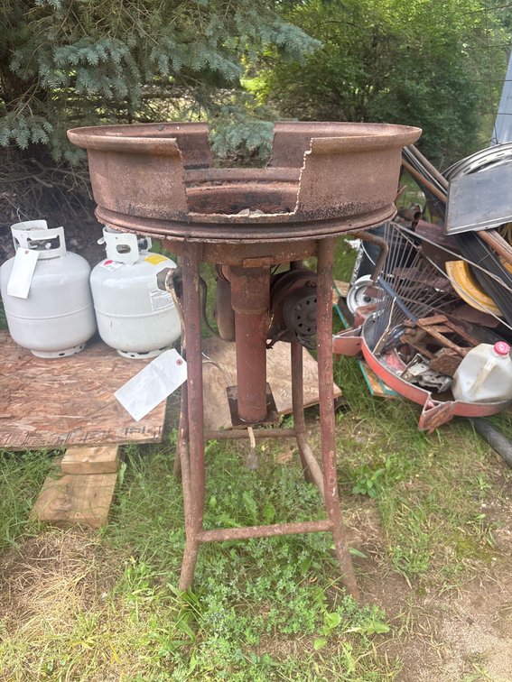 Forge with blower