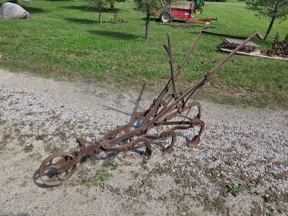 Vtg Walk Behind Cultivator