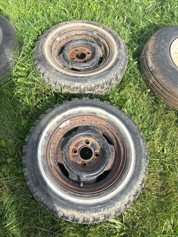 (2) 13 inch rims W/ P175/80R13 tires