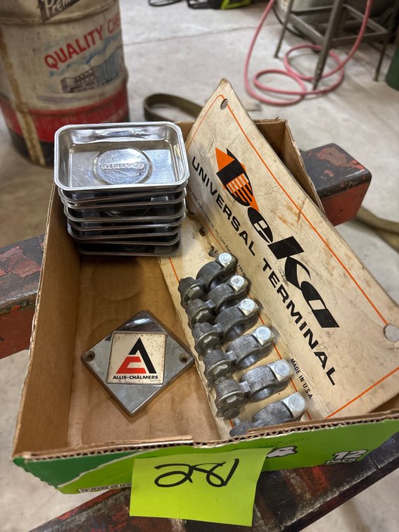 Deka terminals & Allis Chalmers metal badge