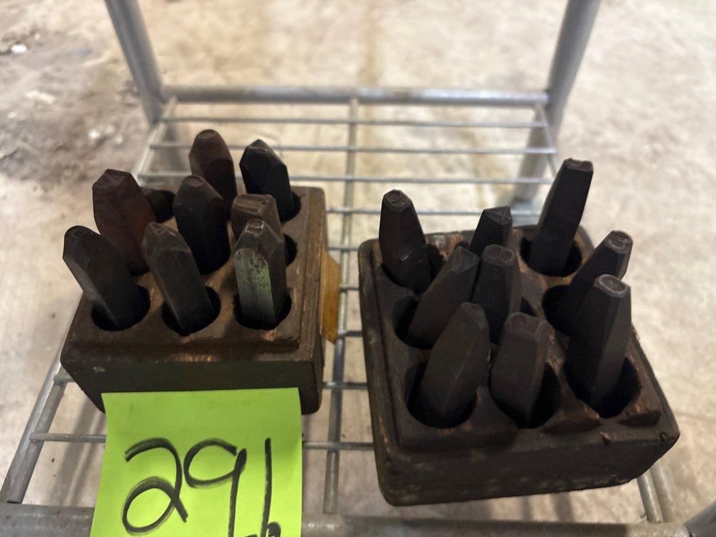 Metal punches 3/8 inch numbers