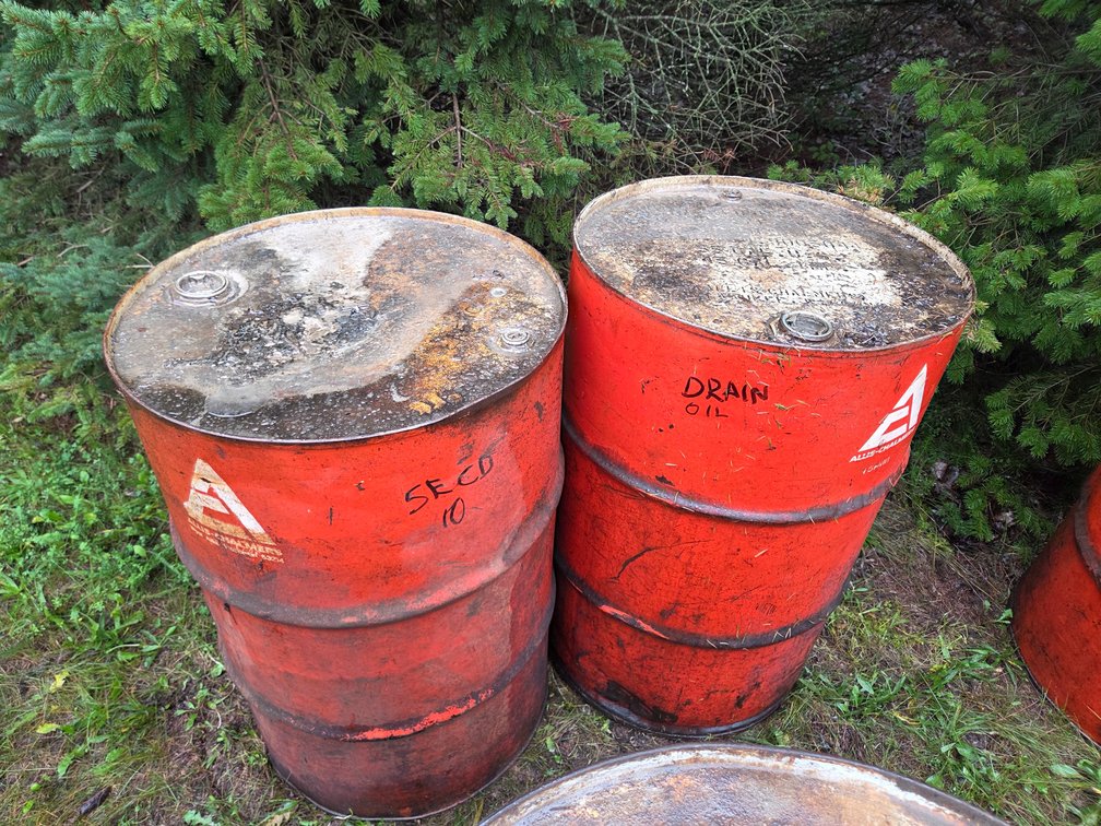 * (2) Allis Chalmers 55 Gallon Barrels