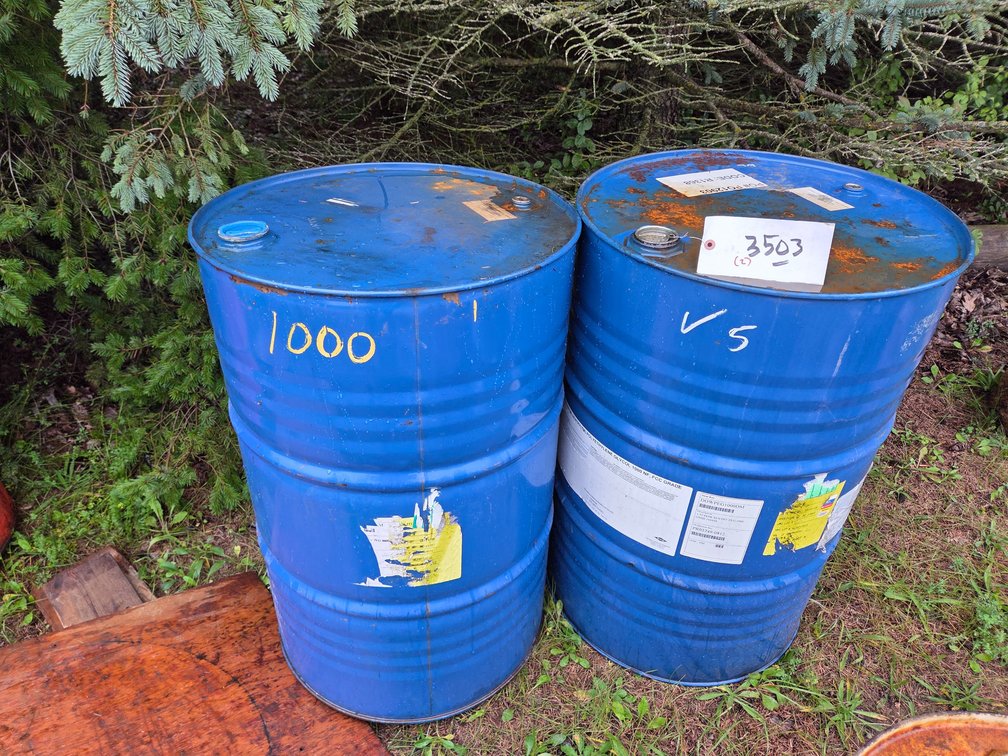 (2) 55 Gallon Metal Barrels