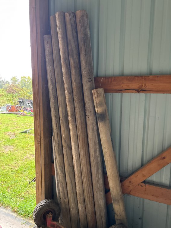 (4) 8ft Landscape Timbers