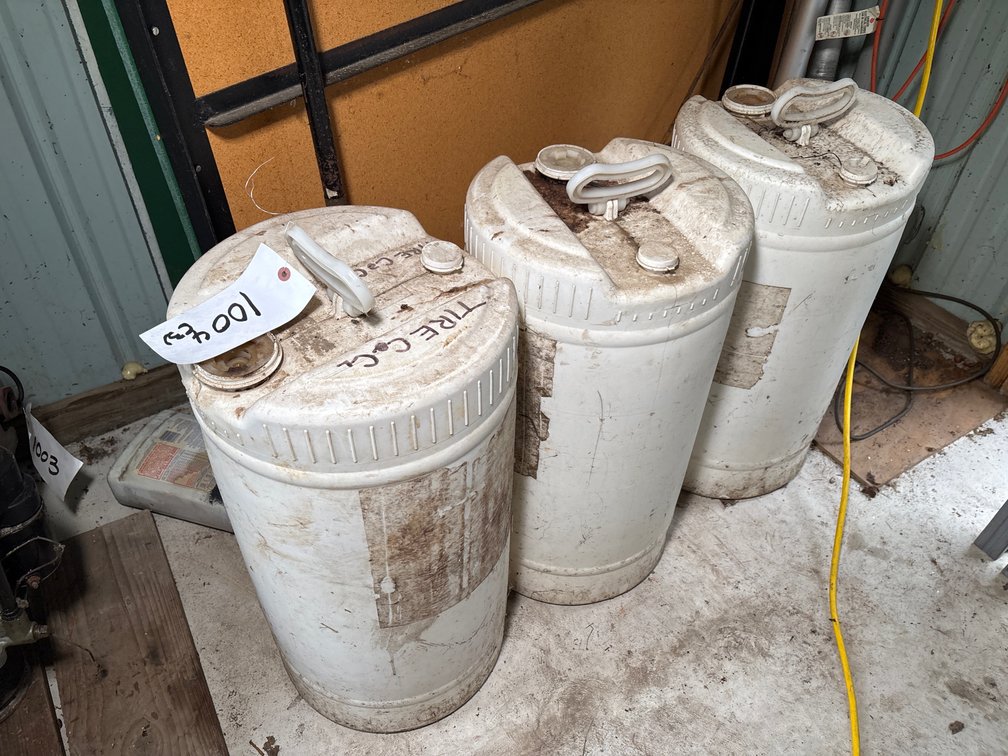(3) Barrels of Calcium for Tractor Tires