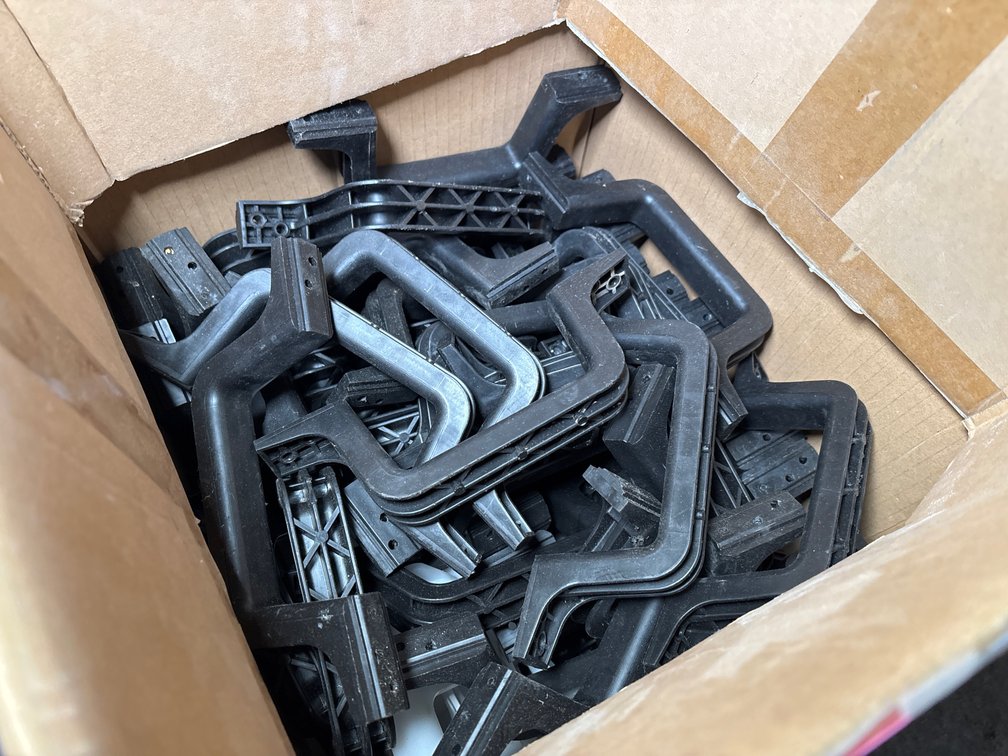 Box Lot: Black & White Brackets/Handles?