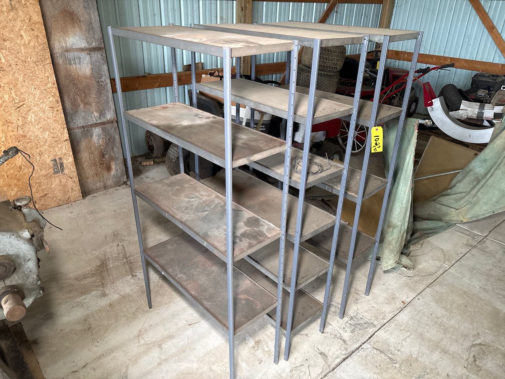 (3) Metal Shelving