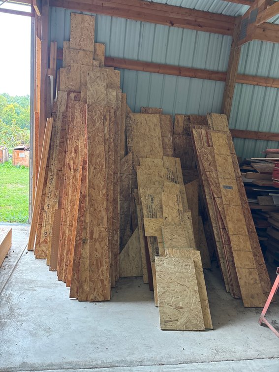 Large Pile of OSB Scrap Pieces