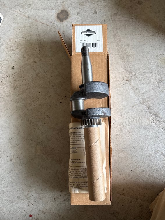 New Briggs & Stratton Crankshaft