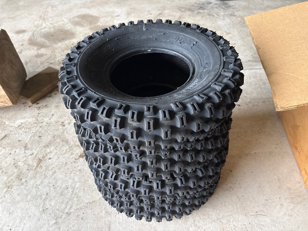 (2) New 18x9.5-8 Tires & Brake Disc