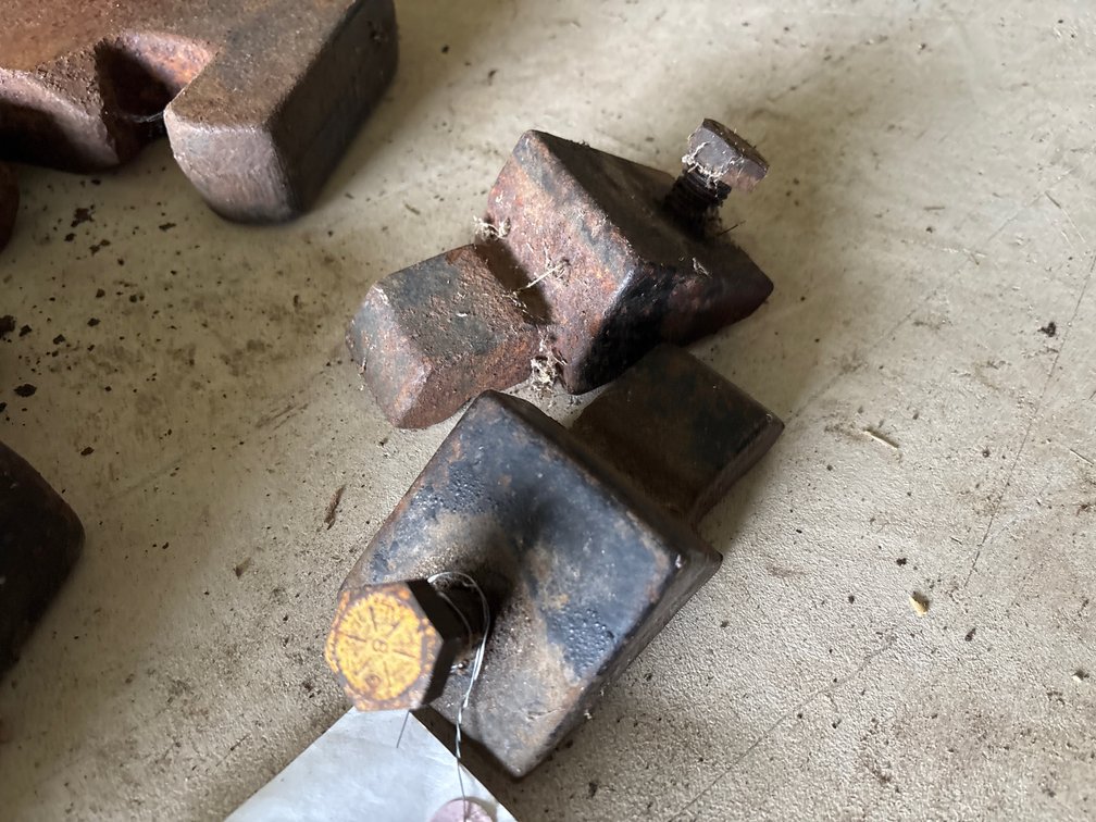 (2) Allis Chalmers Weight Clamps