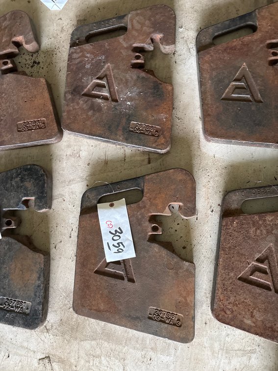 (2) Allis Chalmers Suitcase Weights
